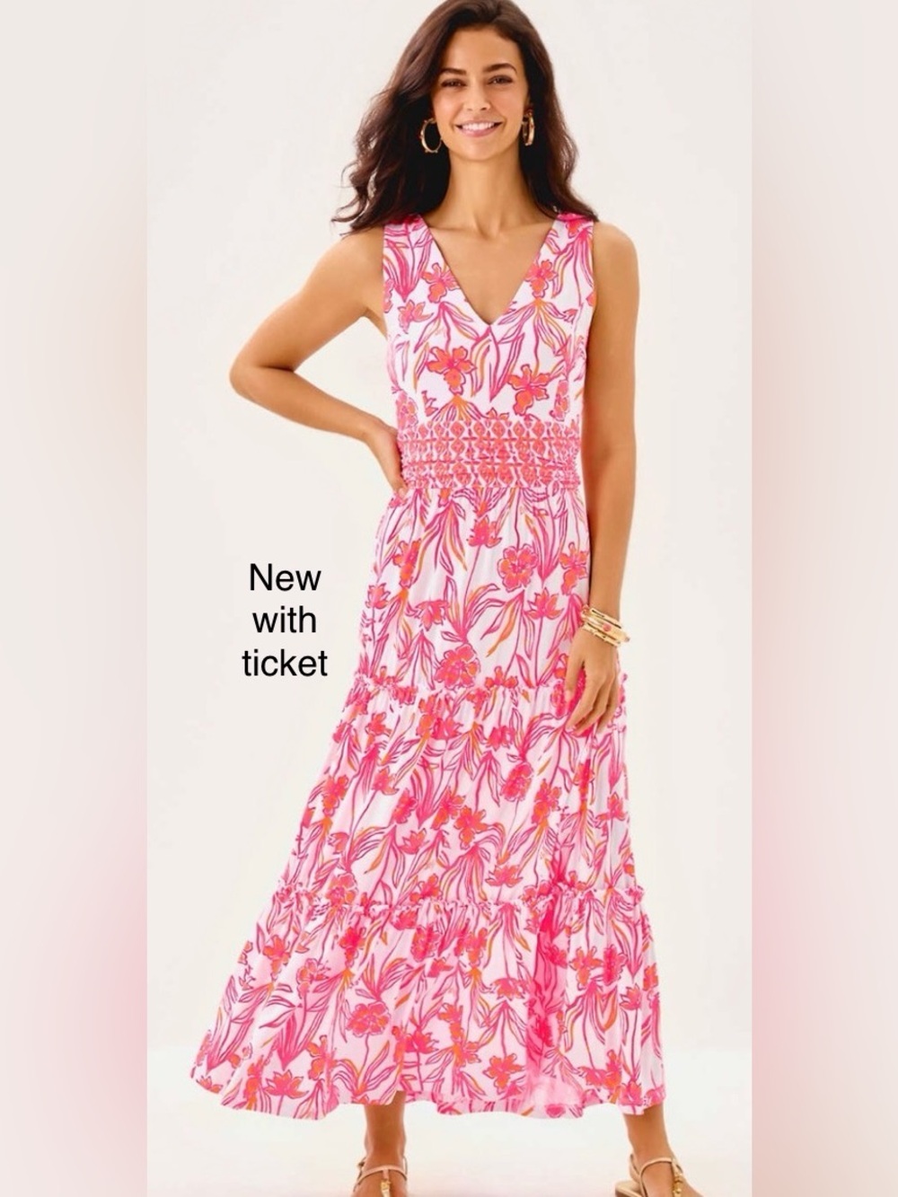 Lilly Pulitzer Skylar Midi Dress NWT Large